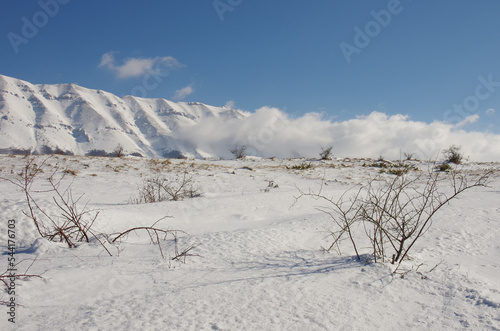 Abruzzo - Majella National Park - San Leonardo Pass - Winter view with snow