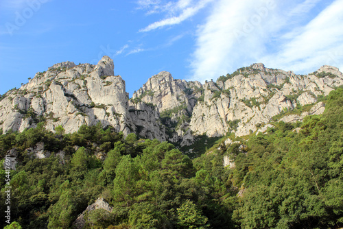 Rugged mountain range in the Parc Natural dels Ports in the province of Tarragona, Catalonia, Spain © Oenz