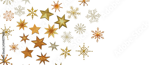 Snowflakes Falling On Snow - Winter Banner