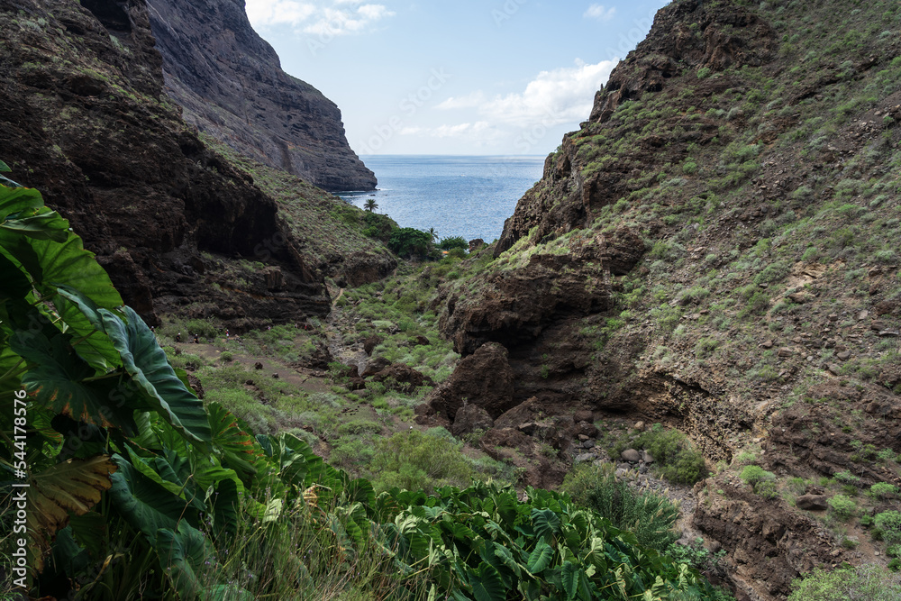 Landscape of Masca gorge. Tenerife. Canary Islands. Spain. Landscape of Masca gorge. Tenerife. Canary Islands. Spain.