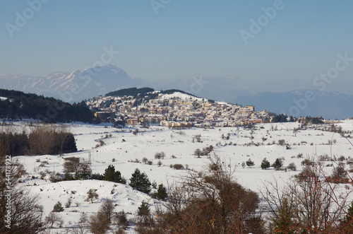 The characteristic village of Campo di Giove, a tourist destination for mountain lovers - Abruzzo - Italy