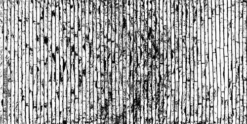 Monochrome texture composed of irregular graphic elements. Distressed uneven grunge background. Abstract vector illustration. Overlay for interesting effect and depth. Isolated on white background.