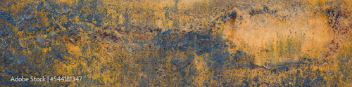 Rusted metal surface in interesting patterns, as an abstract background 