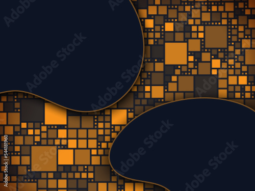 Blockchain and information technology social post background photo
