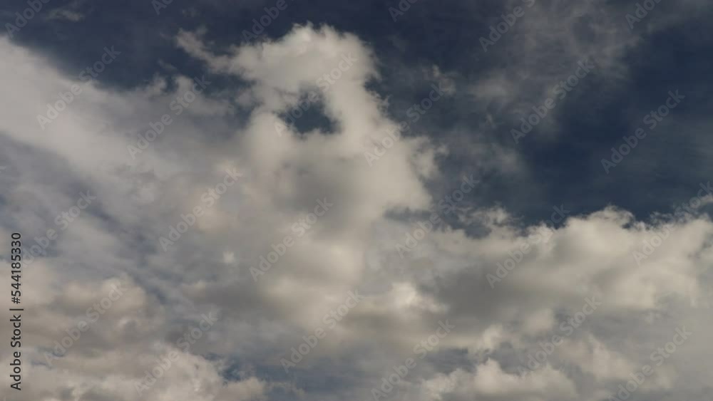 4K timelapse of cirrostratus clouds with a dark blue sky 4K timelapse of cirrostratus clouds with a dark blue sky