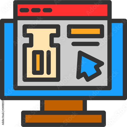 Online Ticket Booking Icon