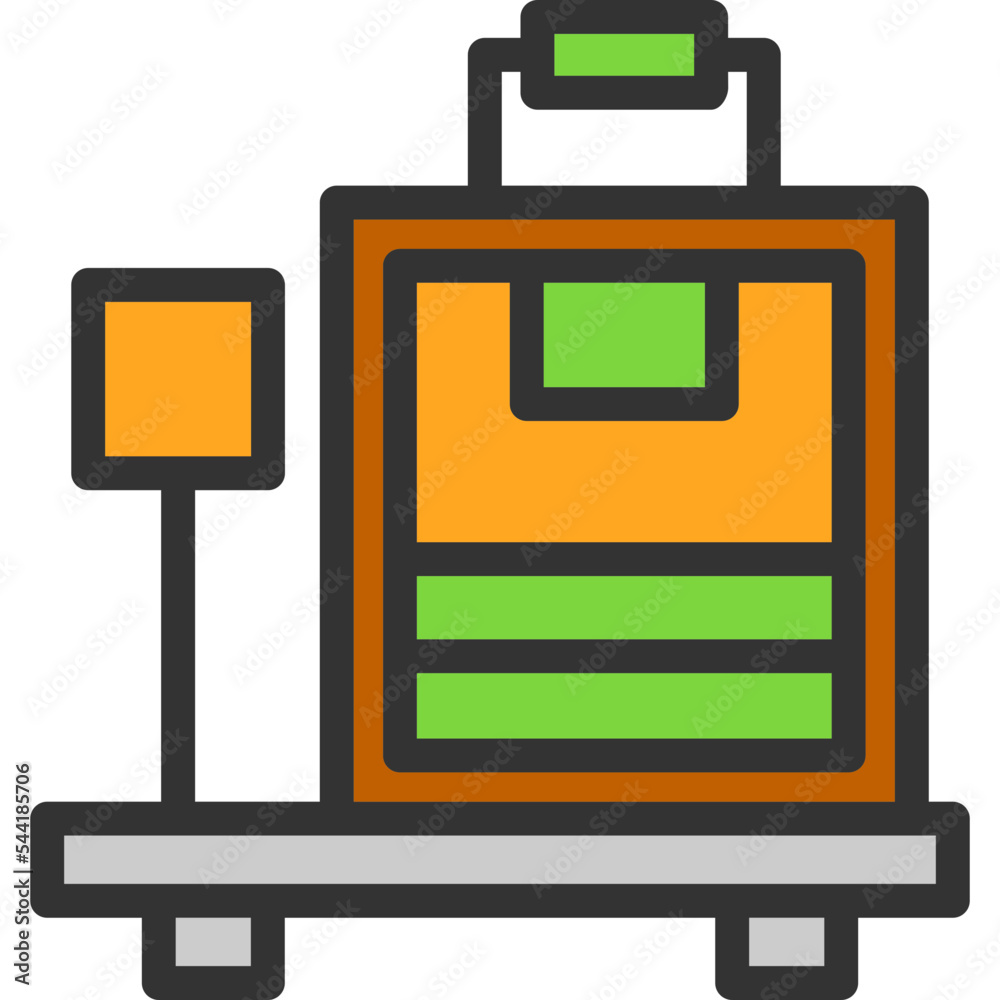 Luggage Scale Icon Luggage Scale Icon