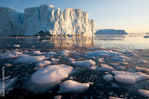 Icebergs, Disko Bay, Greenland photo