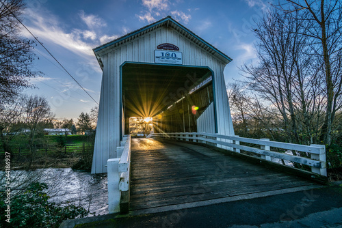 Gallon House Covered Bridge in Oregon