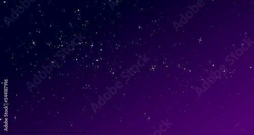 STARRY NIGHT VECTOR - Night sky with stars background