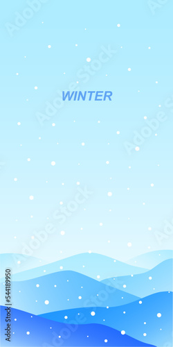 Beautiful winter banner wit...