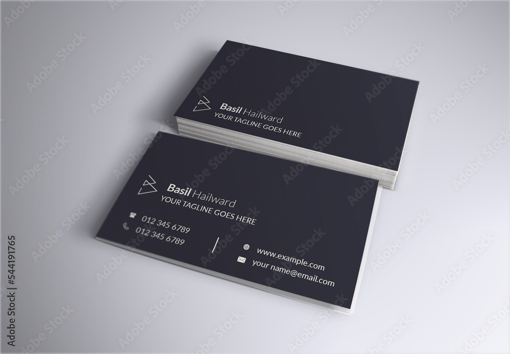 Business Card Stock Template Adobe Stock