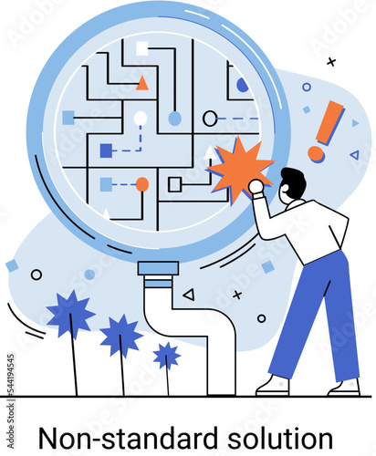 Non standart solution metaphor. Creation of individual decision for integration of disparate production, information and telecommunication systems of customer into single improve management efficiency