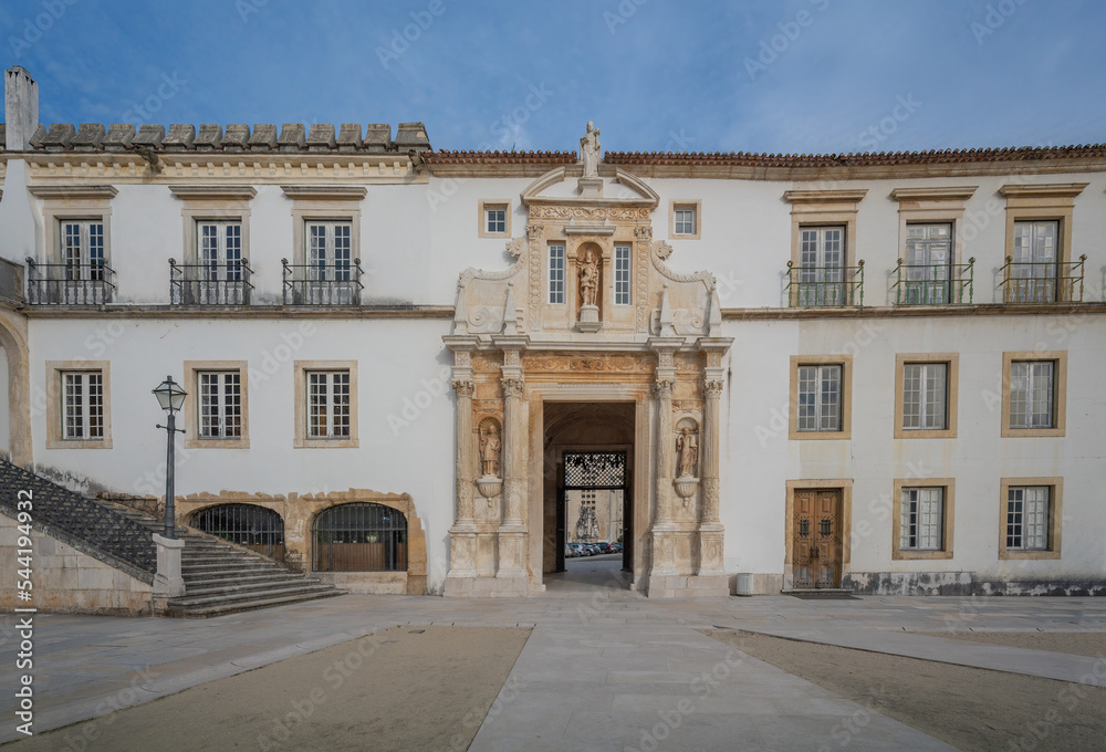 Porta Ferrea (Iron Gate) at University of Coimbra Courtyard - Coimbra, Portugal