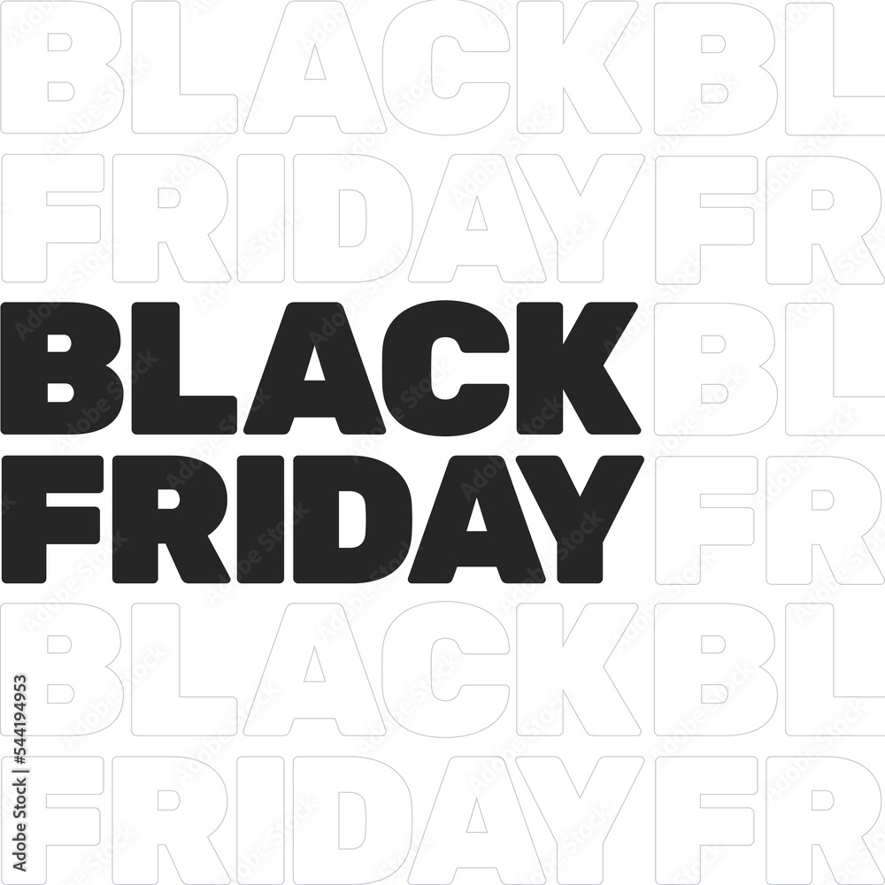 Black Friday Sign White Background Vector Black Friday Sign White Background Vector