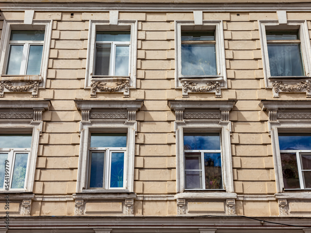 Moscow, Russia, July 3, 2022. Typical historical architectural in downtown, Moscow, Russia, July 3, 2022. Typical historical architectural in downtown,