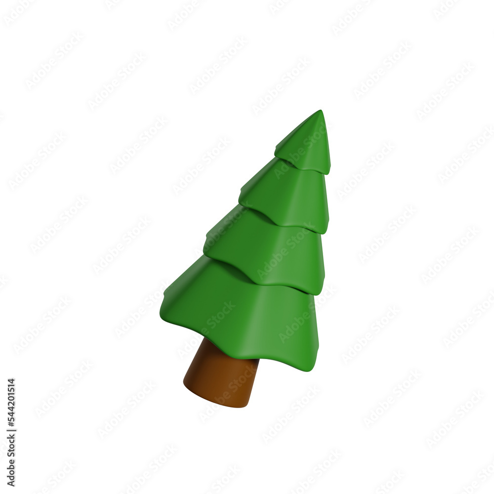 3d Christmas Pine Tree