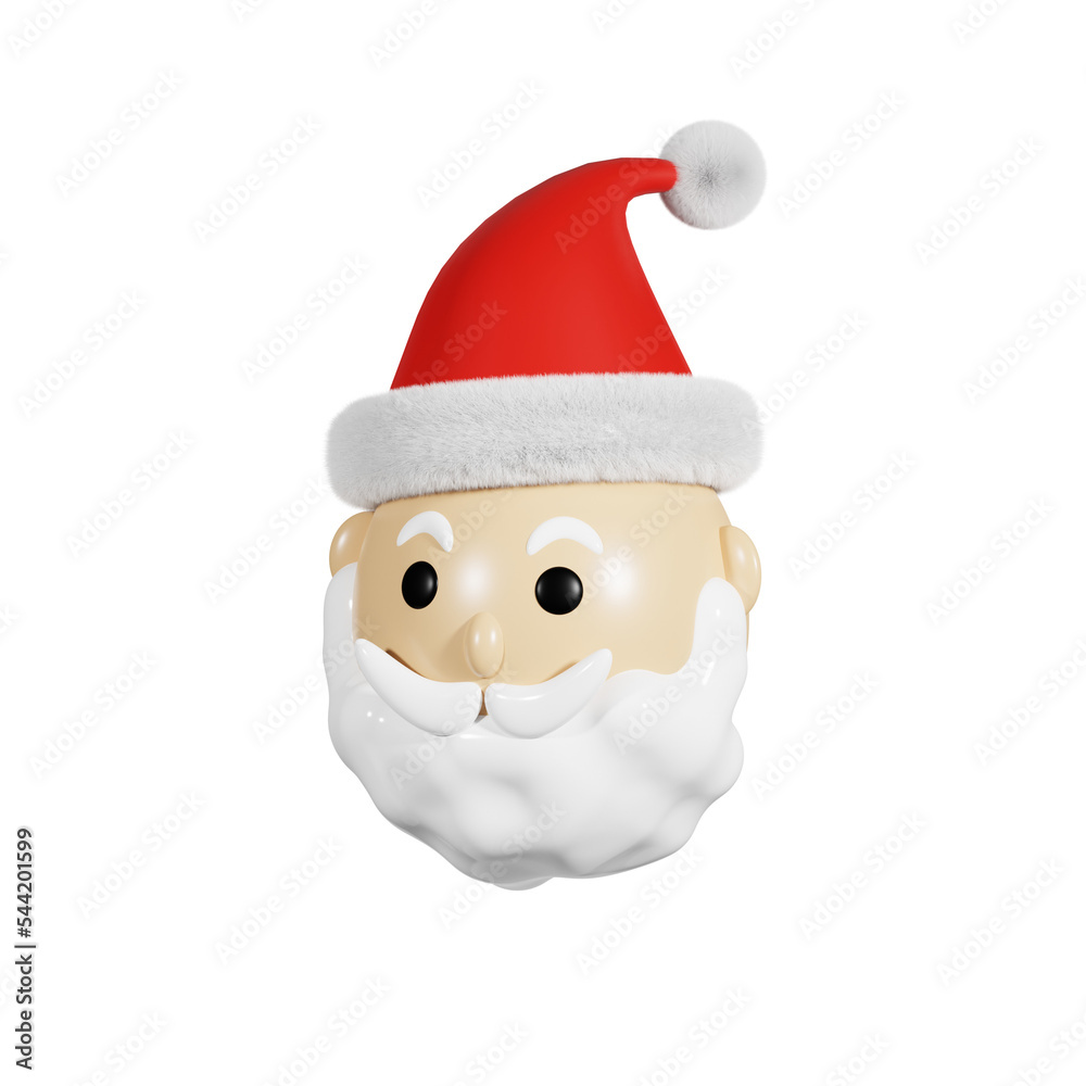 3d Christmas Santa Head 3d Christmas Santa Head