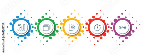 editable thin line icons with infographic template. infographic for concept. included ,