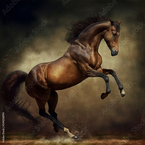 kicking wild horse