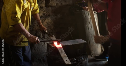 Blacksmith forging work tool photo