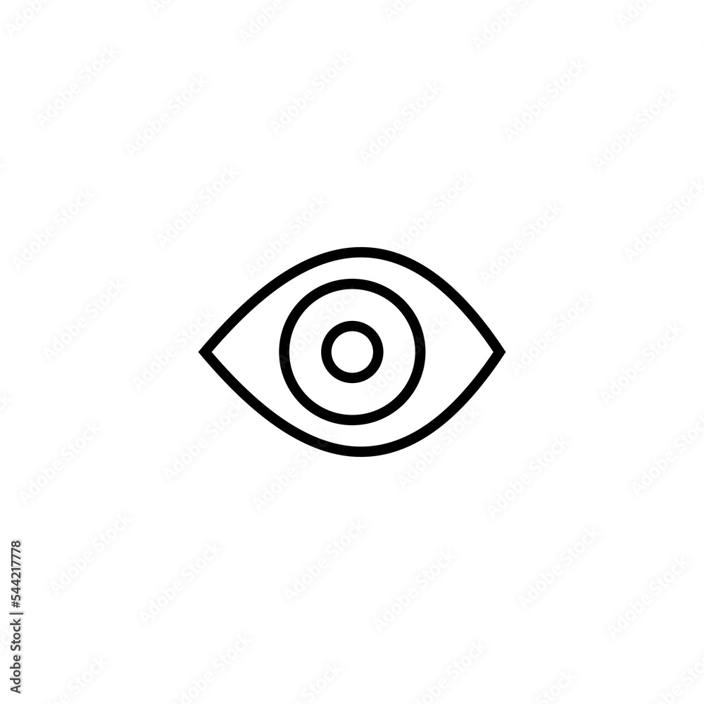 Eye icon vector illustration. Eye sign and symbol. Look and Vision icon. Eye icon vector illustration. Eye sign and symbol. Look and Vision icon.