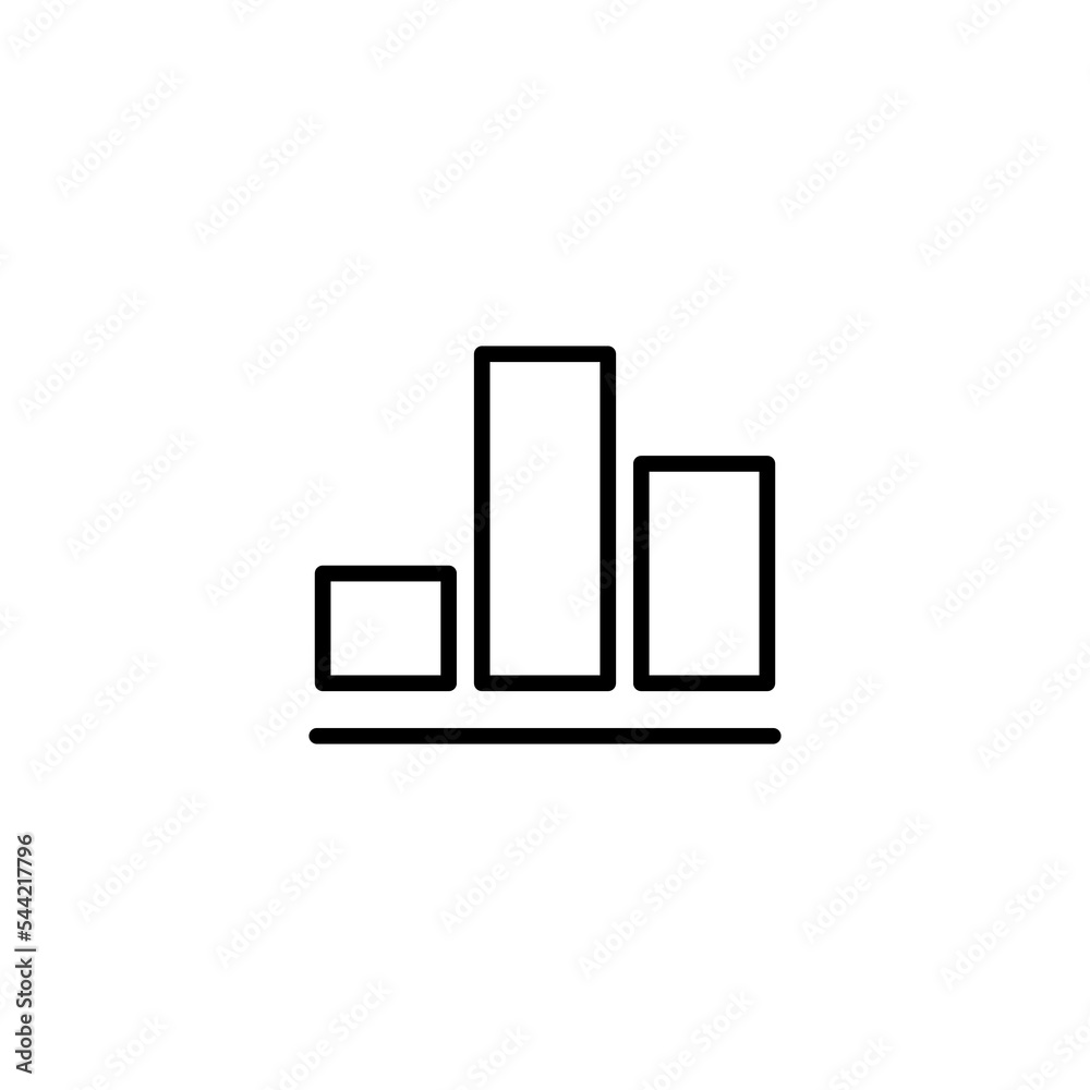 Growing graph Icon vector illustration. Chart sign and symbol. diagram icon Growing graph Icon vector illustration. Chart sign and symbol. diagram icon