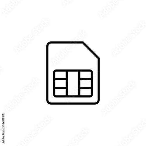 Sim card icon vector illustration. dual sim card sign and symbol
