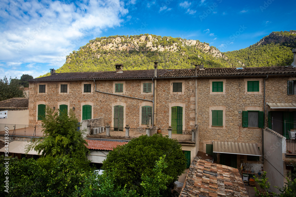 Valldemossa, Palma de Mallorca - Spain. September 26, 2022. Located in the western part of the island of Mallorca, in the autonomous community of the Balearic Islands