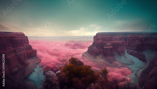 grand canyon pink clouds sunset