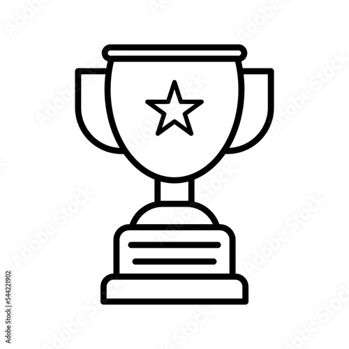 Trophy icon vector design templates