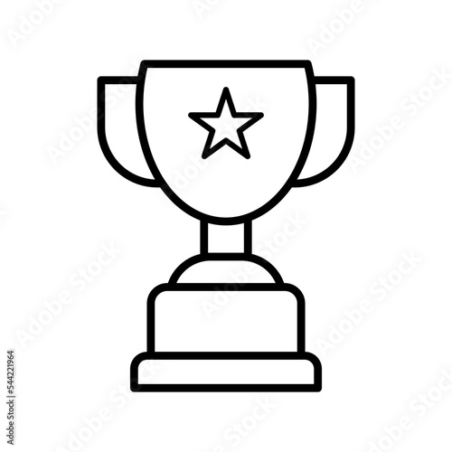Trophy icon vector design templates