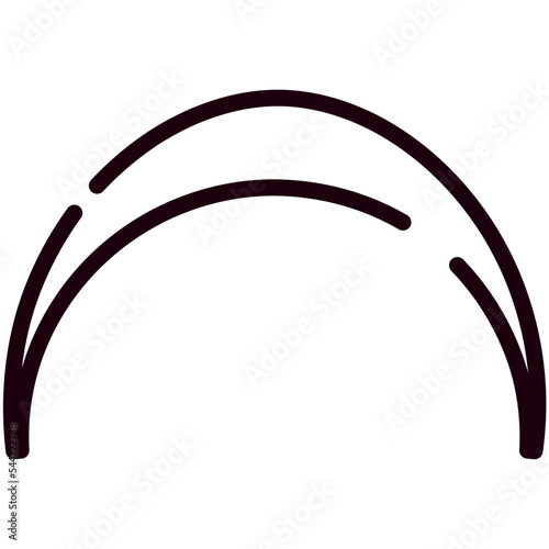 hairband icon isolated on white background