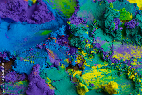 Abstract art with cool colors and texture. Purple, blue, green. © Cristiano Costa