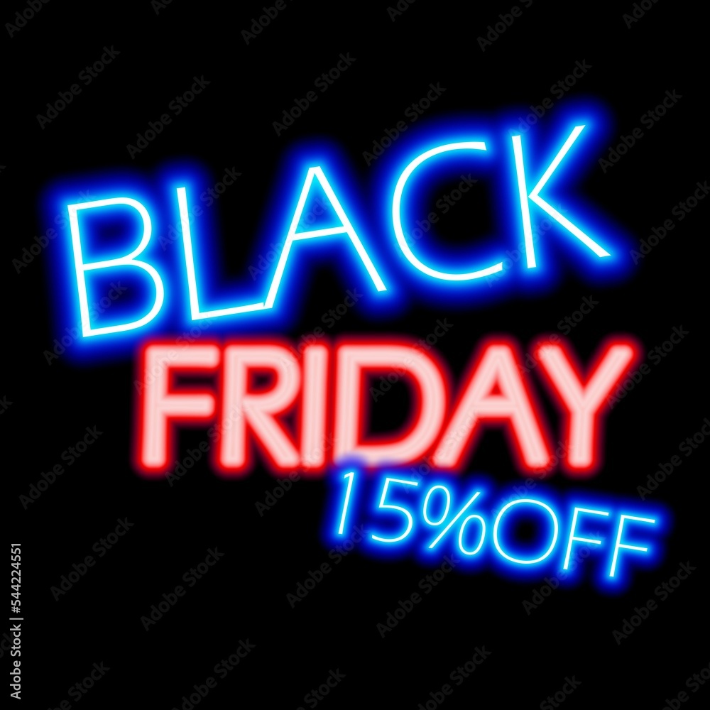 3D ILLUSTRATION,BLACK FRIDAY NEON 15 PERCENT OFF 3D ILLUSTRATION,BLACK FRIDAY NEON 15 PERCENT OFF