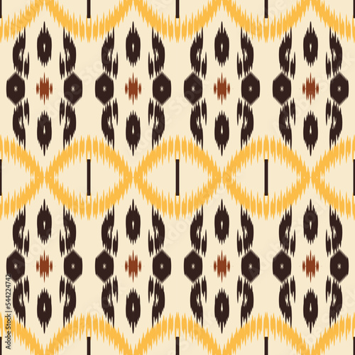 ikat design batik textile seamless pattern digital vector design for Print saree Kurti Borneo Fabric border brush symbols swatches party wear