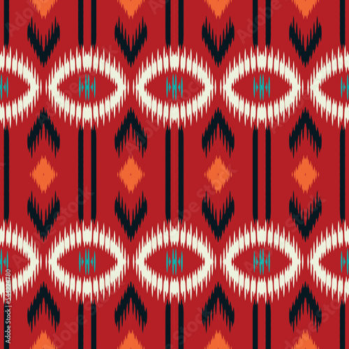 ikat damask batik textile seamless pattern digital vector design for Print saree Kurti Borneo Fabric border brush symbols swatches designer