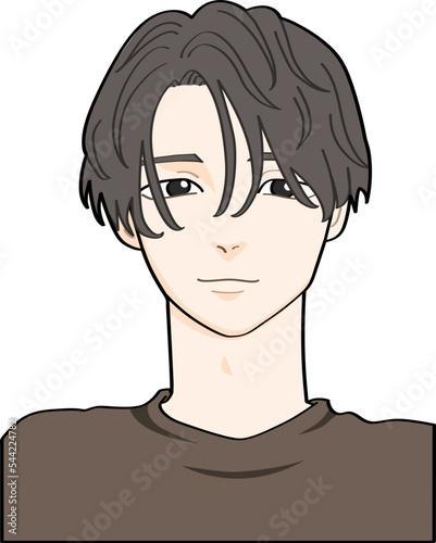 若い男性の顔