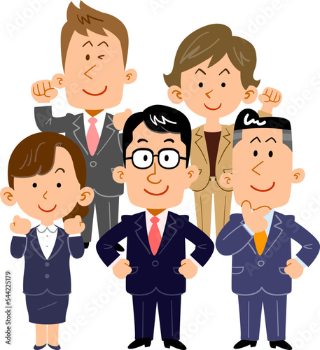 若い男女のビジネスチーム
