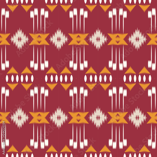 ikat stripe batik textile seamless pattern digital vector design for Print saree Kurti Borneo Fabric border brush symbols swatches party wear