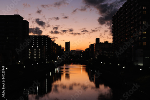 夕暮れ