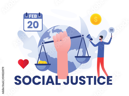 World social justice day concept