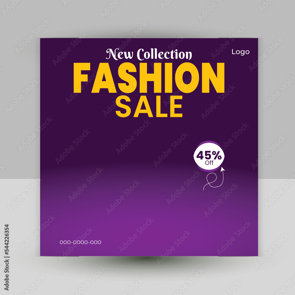Obraz premium Fashion sale exclusive collection new design best design collection design social media post design