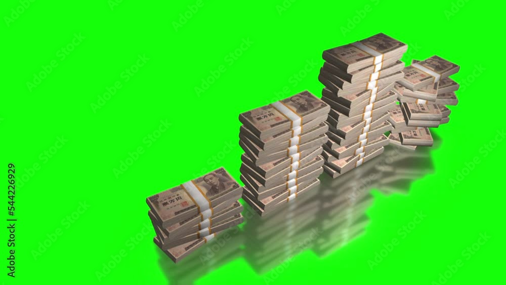 stack of money growth chart animation stack of money growth chart animation