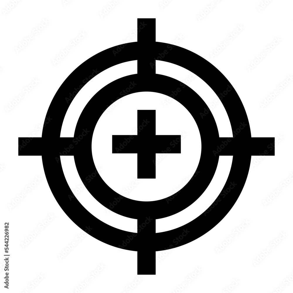 Fototapeta premium Icon Target With Style Outline