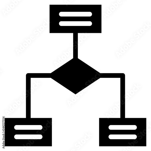 process work workflow strategy icon solid glyph