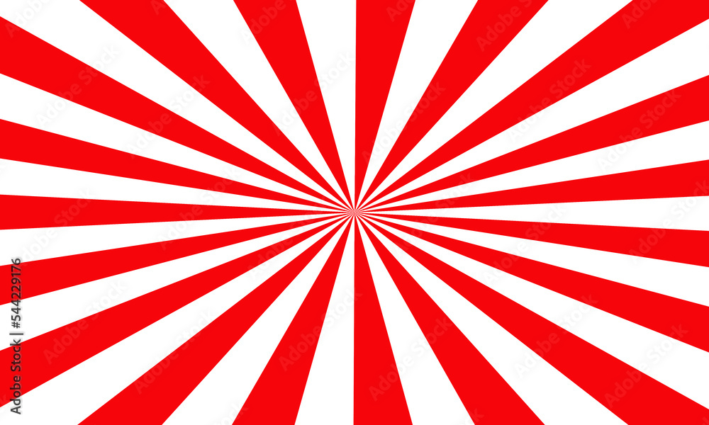 Fototapeta premium sunbrust red white abstract background