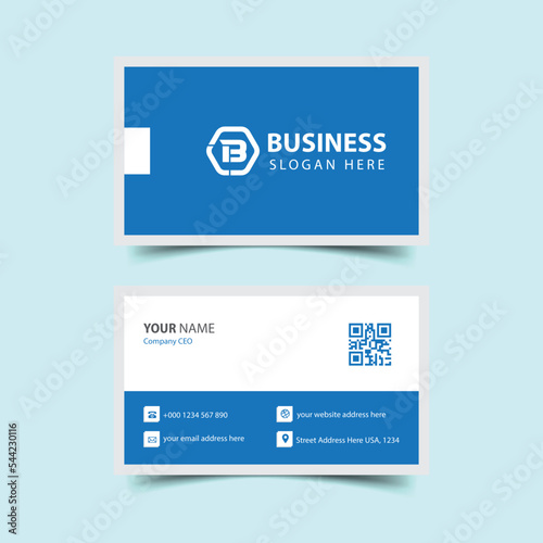 Corporate professional business card design template