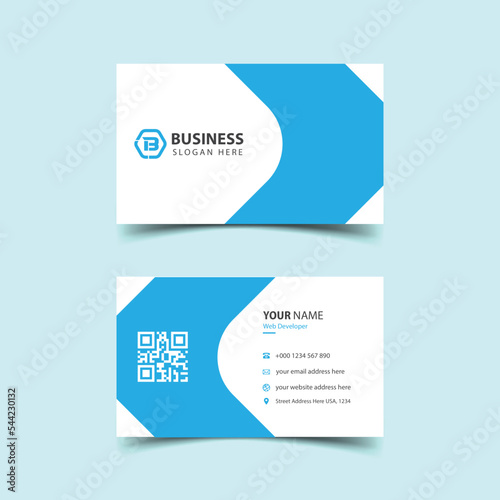 Corporate professional business card design template