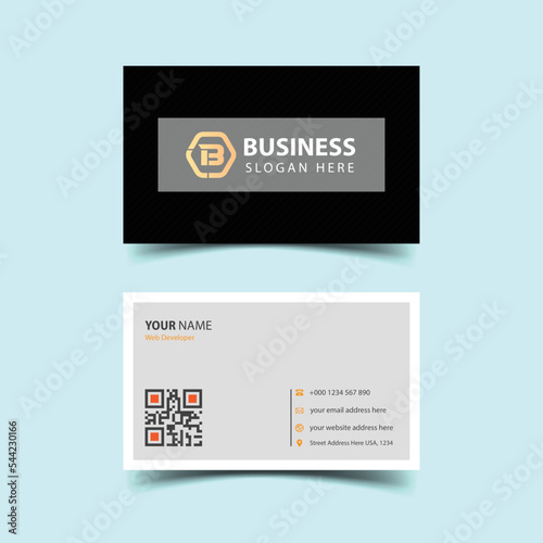 Corporate professional business card design template